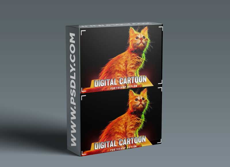 Digital Cartoon Photoshop Action