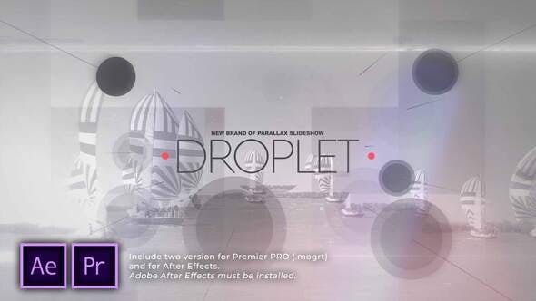 Videohive Droplet Circles Parallax Slideshow 30265403