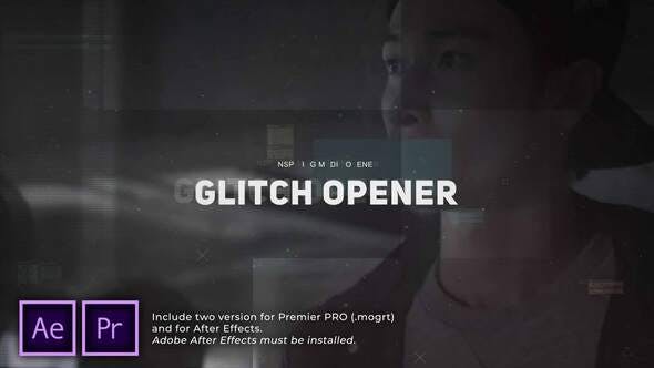 Videohive Glitch Media Opener 30586434