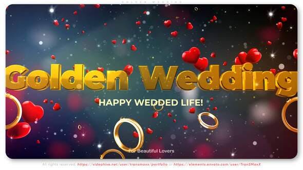 Videohive Golden Wedding 30333085
