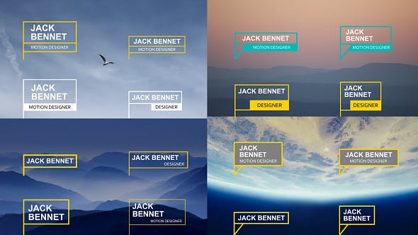 Videohive Stroke Lower Thirds 13210942