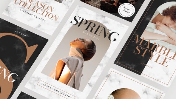 Videohive Marble Stories Pack 30775637