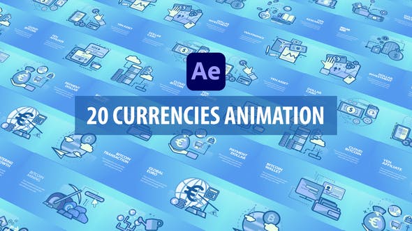 Videohive Currencies Animation After Effects 30811303