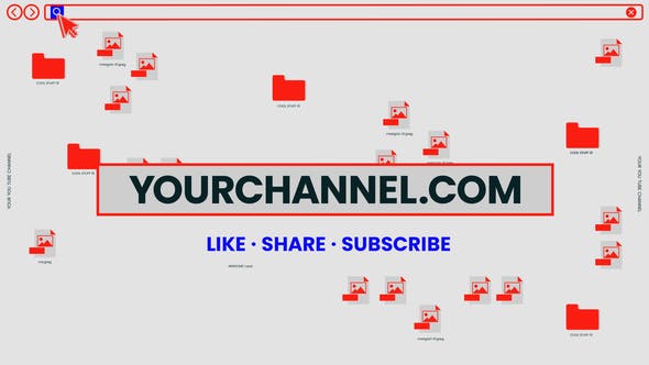 Videohive Like Share Subscribe Retro Intro Opener 30448256