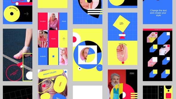 Videohive Bauhaus Stories Pack 30598460