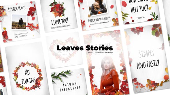Videohive Leaves Stories 30284299