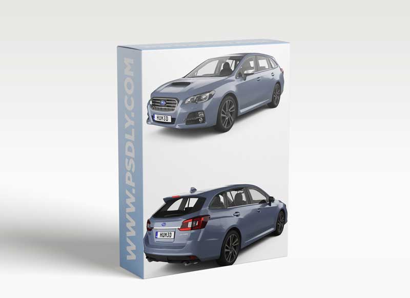 Subaru Levorg with HQ interior 2015 3D Model