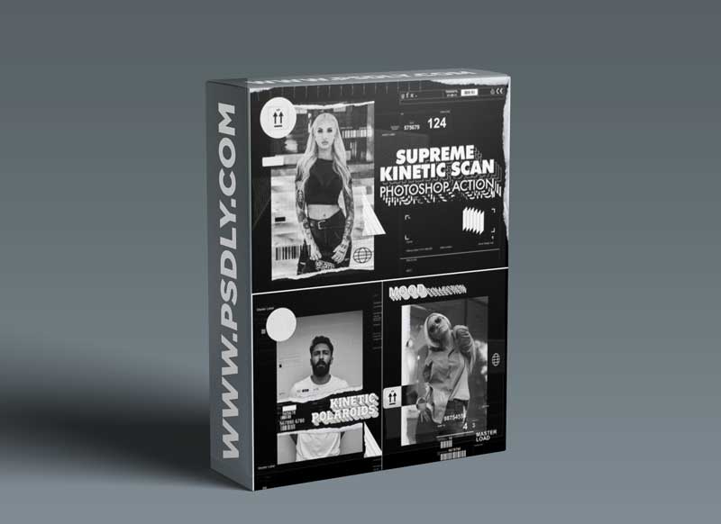 Supreme Kinetic Scan Photoshop Action