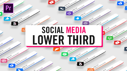 Videohive Unicolor Social Media Lower Thirds 30619266