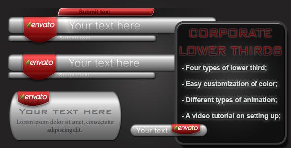 Videohive Corporate Lower Thirds 1025636