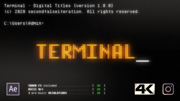 Videohive Terminal Digital Titles 25682135