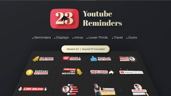 Videohive Youtube Subscribe Reminder 30861369