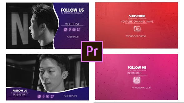 Videohive Social Outro Follow Pack 31335295