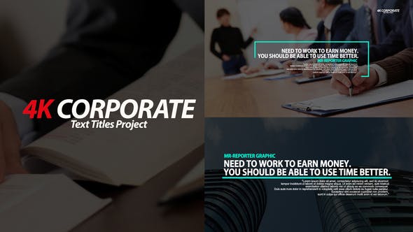 Videohive Corporate Text Titles 23007882