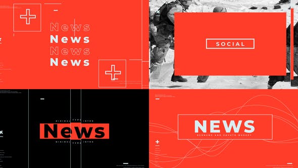 Videohive Minimal News Typo Intro 25830557
