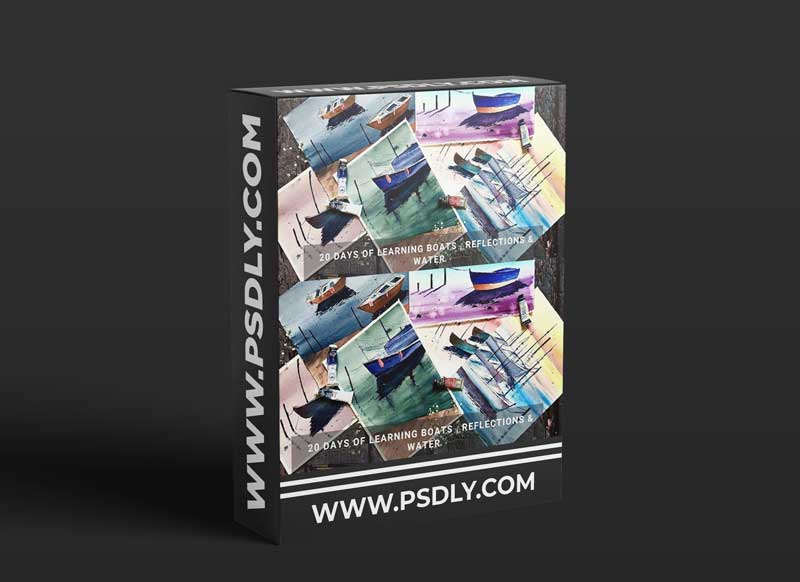 20 Days Of Boats , Reflections & Water - A Watercolor Voyage