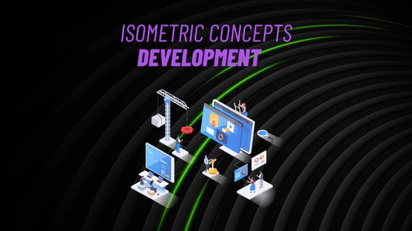 Videohive Development Isometric Concept 31223683