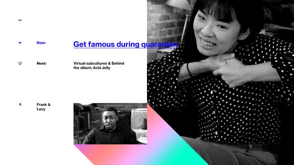 Product details Designer livestream scenes Transitions Trending glitch effects Typewriter text script with cursor Counter and timecode script Compatible with all Icons8 and Google Material icons Perfect for social media ads and video covers Fast render Works with any font No plugins Tutorial