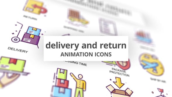 Videohive Delivery & Return Animation Icons 30885259