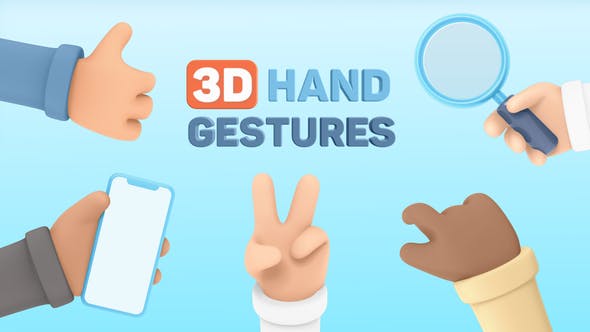 Videohive 3D Hand Gestures Mockup Device 30620317