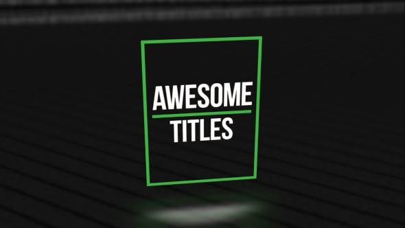 Videohive Stylish Titles 17164326