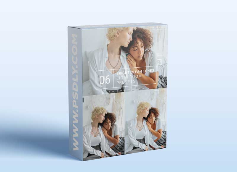 6 Bright Clean Tones Lightroom Presets + Mobile