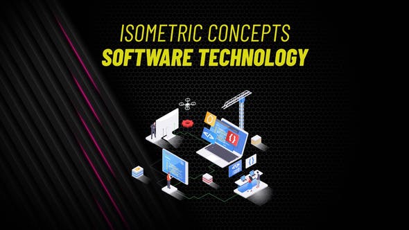 Videohive Software Technology Isometric Concept 31223594
