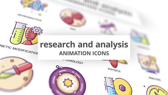 Videohive Research & Analysis Animation Icons 30885420