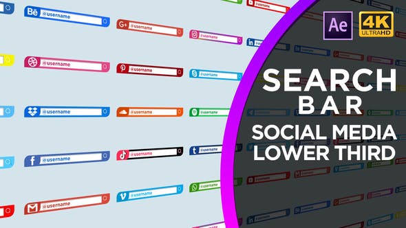 Videohive Social Media Search Bar 30958598