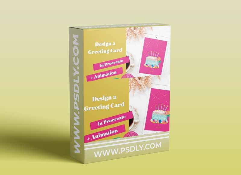 Beginner Procreate Level | Design a Greeting Card on your iPad + FREE Procreate Brushes