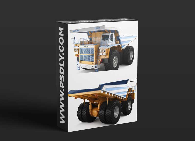 BelAZ 75180 Dump Truck 2014 3D model