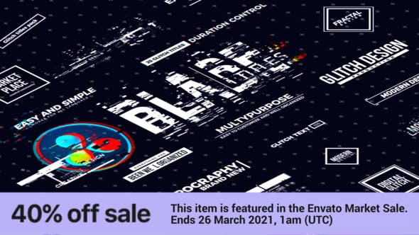 Videohive Blade Glitch Titles DaVinci Resolve 30335813