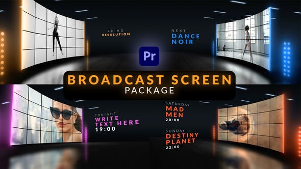 Videohive Broadcast Screen Package for Premiere Pro 31219747