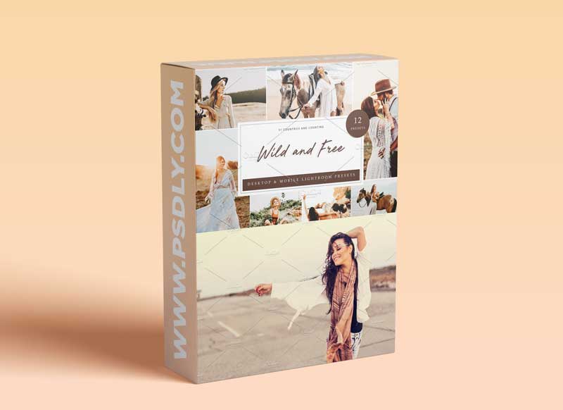 CreativeMarket - 12 x Lightroom Presets Wild And Free 5962700