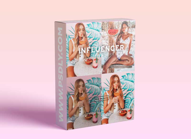 CreativeMarket - 6 INFLUENCER LIGHTROOM PRESETS 5879570