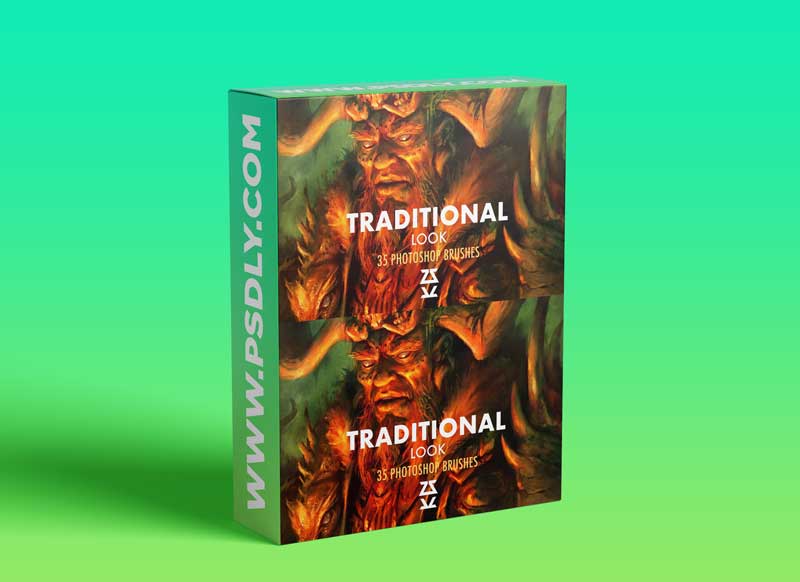 CreativeMarket - Traditional Look Brush Set 5907463