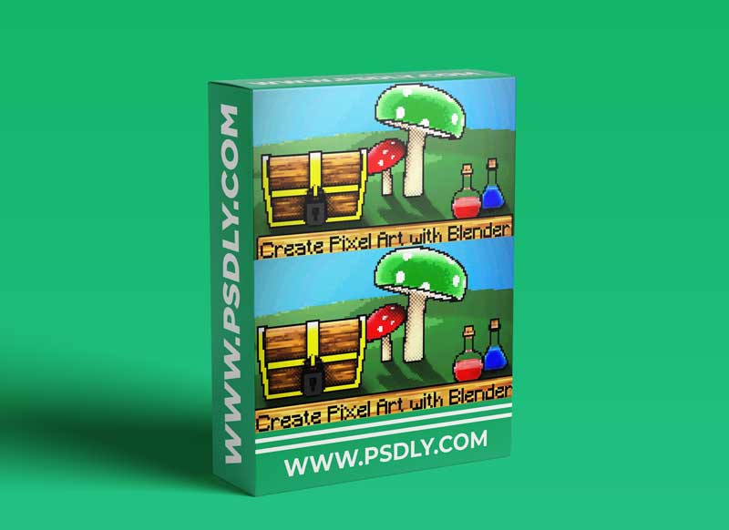 Easily create Pixel Art with Blender. Beginner Friendly