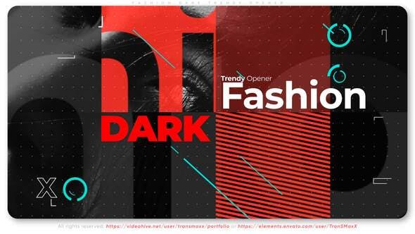 Videohive Fashion Dark Trendy Opener 31121785