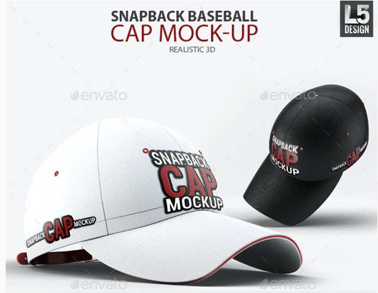 Snapback Baseball Cap Mock-Up