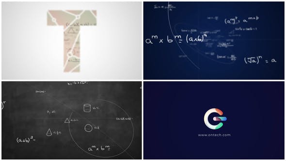 Videohive Math Formulas Logo Reveal v2 31167187