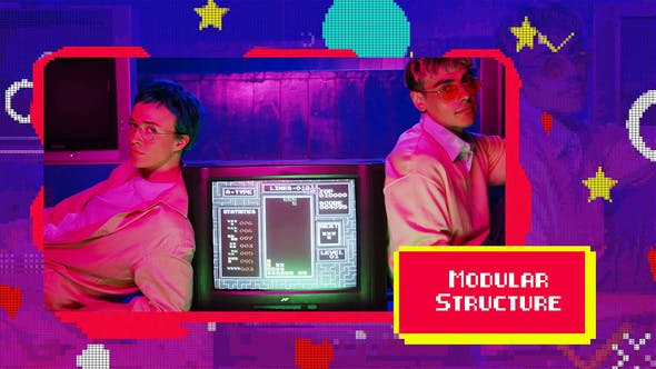 Videohive 8 Bit Slideshow 31104789