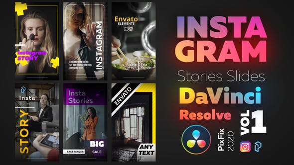 Videohive Instagram Stories DaVinci Resolve 29487807