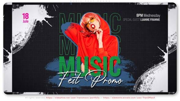 Videohive Music Fest Promo 31121274