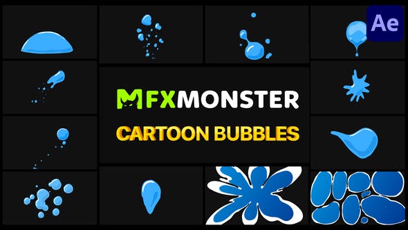 Videohive Cartoon Bubbles After Effects 31349346