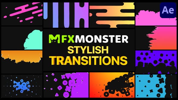 Videohive Stylish Transitions After Effects 31103524