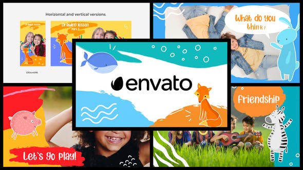 Videohive Cartoon Kids Slideshow After Effects 31319613