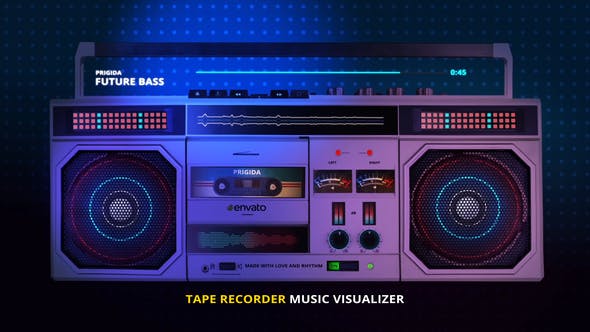 Videohive Tape Recorder Music Visualizer 23183638