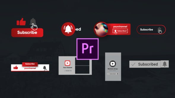 Videohive Youtube Subscribe Elements 26058650