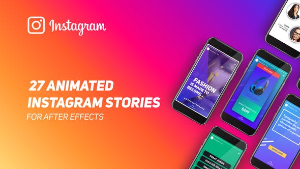 Descriptions: 27 Unique Stories Easy full color editing Universalized expressions (works with all AE’s language) 1080×1920 (Compatible size for Instagram and Facebook stories) No plugins required Compatible with Adobe After Effects CS6, CC, CC2014, CC2015, CC2016, CC2017, CC2018 and CC2019 versions. Tutorial video Included You can easily change all the texts and images (FULL CONTROL) Used fonts free (link included)