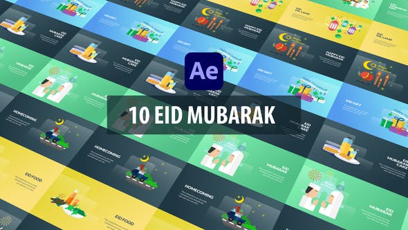 Videohive Eid Mubarak Animation After Effects 31032472